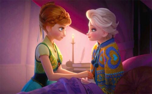 Elsa se va a la cama a cuidarse el resfriado.