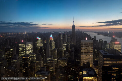 El atardecer en Nueva York es precioso.