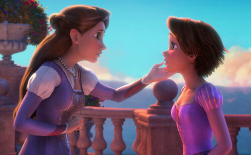 La princesa Rapunzel y la reina Arianna