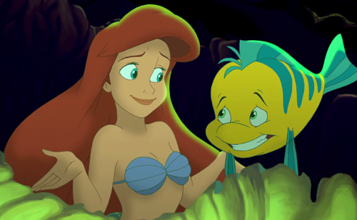 Ariel y flounder 