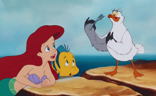 Ariel, Flounder y Scuttle