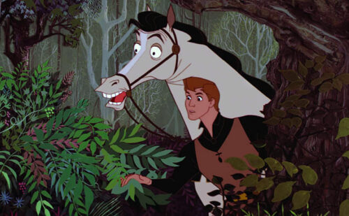 El príncipe Felipe y su caballo Sansón