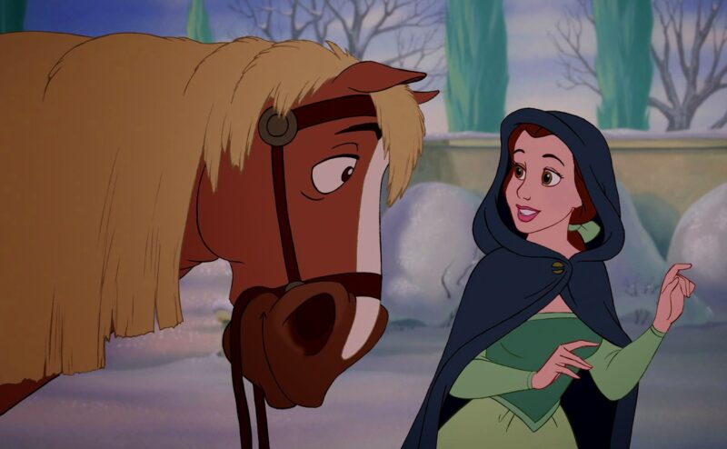 Bella y su caballo Philippe
