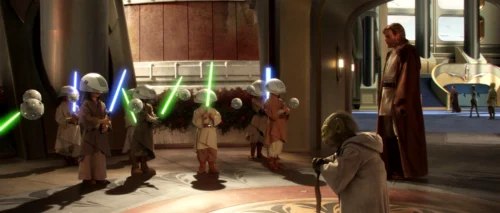 El maestro Yoda enseñaba a los padawans